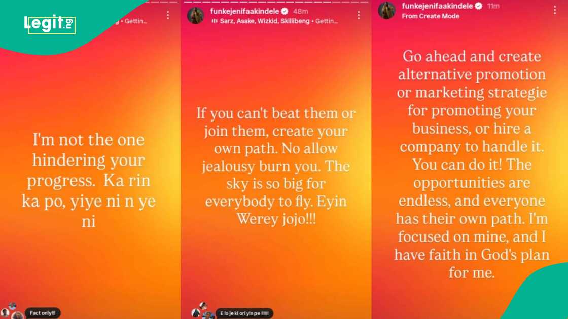 Funke Akindele reaction to Kunle Afolayan's comment