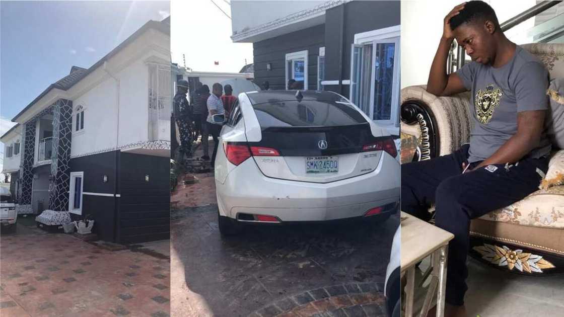 Popular Yahoo kingpin, Onoriode, 3 others arrested in Calabar (Photos) Popular Yahoo kingpin, Onoriode, 3 others arrested in Calabar (Photos)