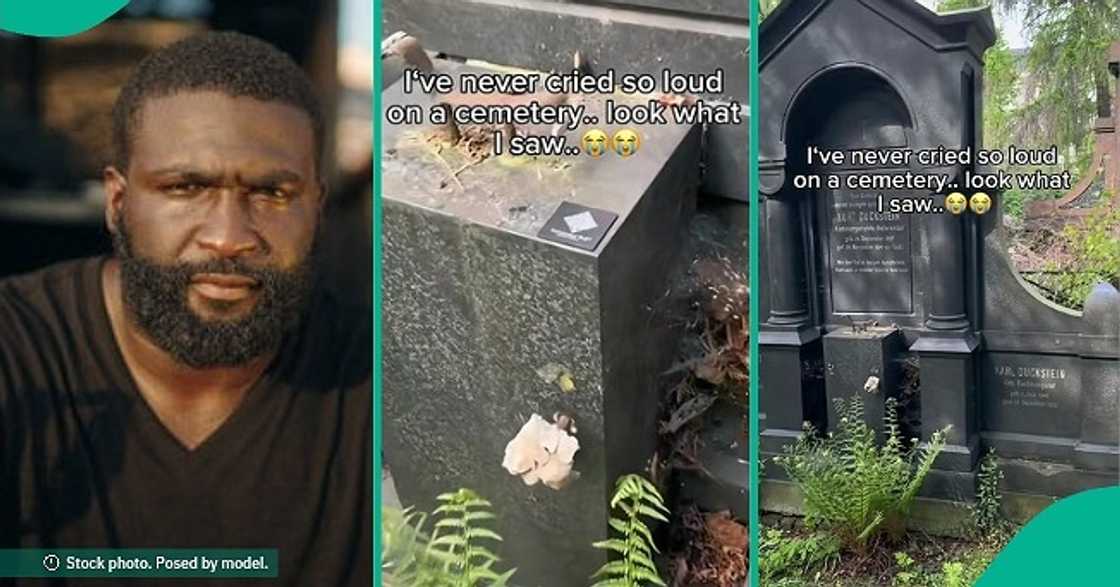 Man who visited cemetery in tears after seeing QR code