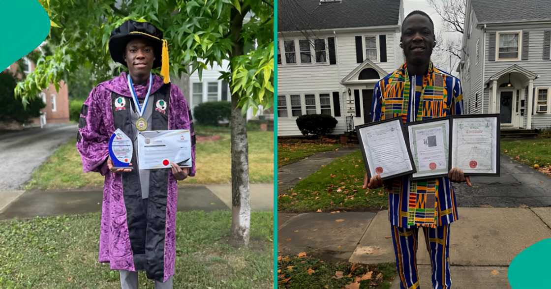 Emmanuel Oluwasayomi Ahmadu, Nigerian man who went viral for writing WASSCE 17 times, bags distinction from London Graduate School.