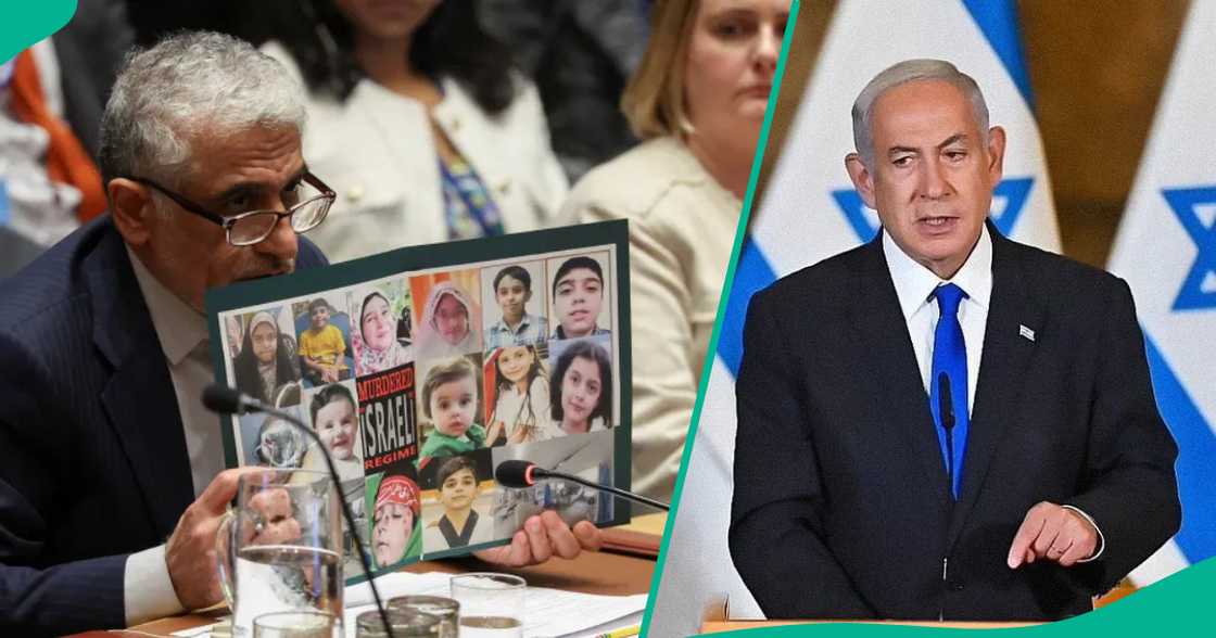 Amir-Saeid Iravani na Iran da Firaministan Isra'ila. Amir-Saeid Iravani na Iran da Firaministan Isra'ila.