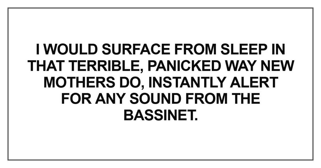 I would surface from sleep in that terrible I would surface from sleep in that terrible