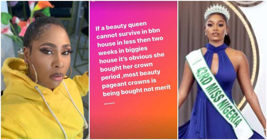 Nnaji Charity speaks on BBNaija star Beauty's Miss Nigeria crown.