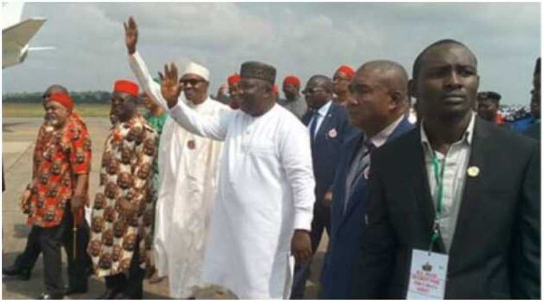 Buhari, Umahi, Ugwuanyi Buhari, Umahi, Ugwuanyi