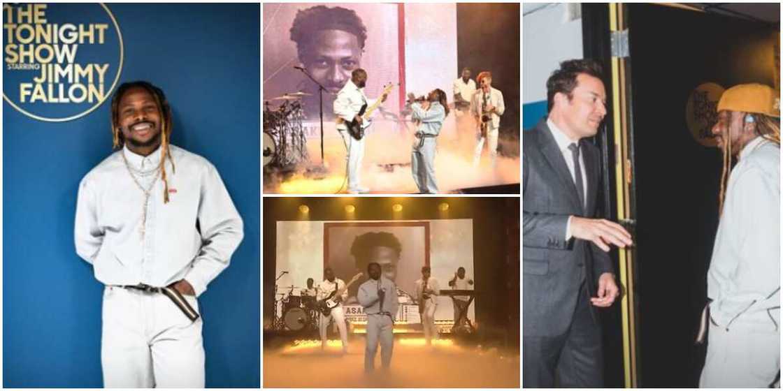 Asake on Jimmy Fallon's show Asake on Jimmy Fallon's show