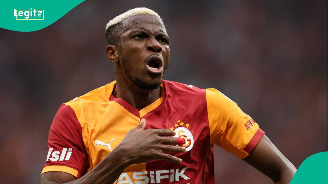 Victor Osimhen, Galatasaray, Goztepe, Rams Park, Istanbul, Turkiye, Super League. Victor Osimhen, Galatasaray, Goztepe, Rams Park, Istanbul, Turkiye, Super League.