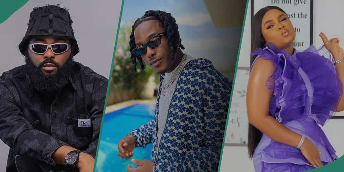 VJ Adams reacts to Timini and Ademoyes' picture. VJ Adams reacts to Timini and Ademoyes' picture.