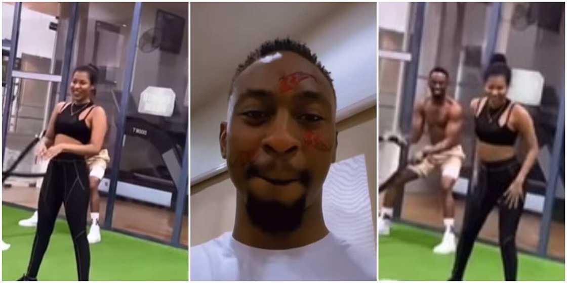 Saga, Nini, gym, BBNaija, reality star Saga, Nini, gym, BBNaija, reality star