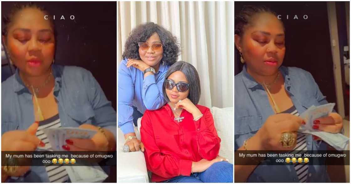 Regina Daniels and mother Rita.