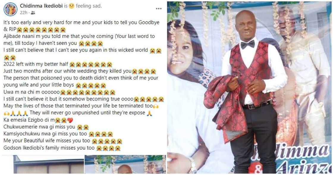 Chidinma Ikediobi, Nigerian mam dies two months after his white wedding Chidinma Ikediobi, Nigerian mam dies two months after his white wedding