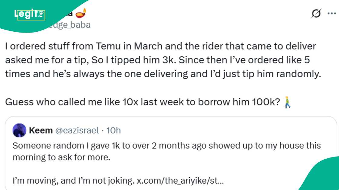 Man shares his experience with a dispatch rider. Man shares his experience with a dispatch rider.