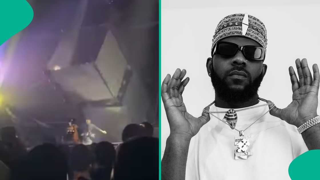 Odumodu Blvck replies lady who jubilated over his stage mishap.