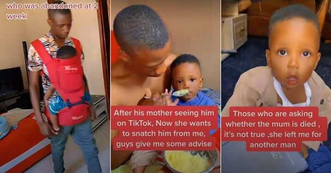 Man cries out as babymama tries to take baby away Man cries out as babymama tries to take baby away