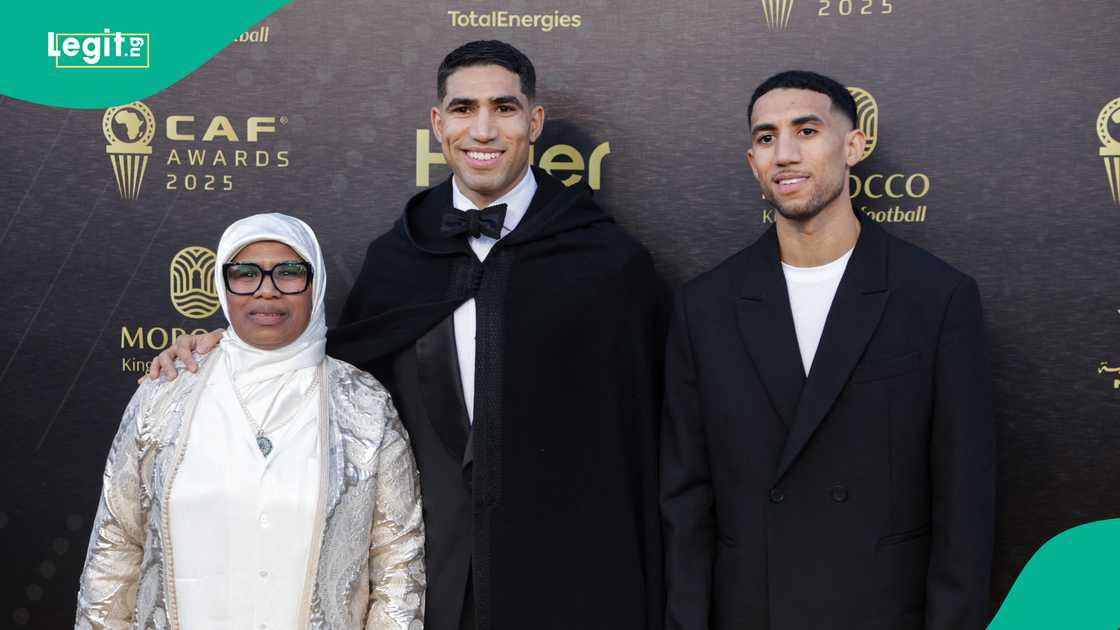 Achraf Hakimi, Saida Hakimi, CAF Awards, PSG, Victor Osimhen, Mohamed Salah