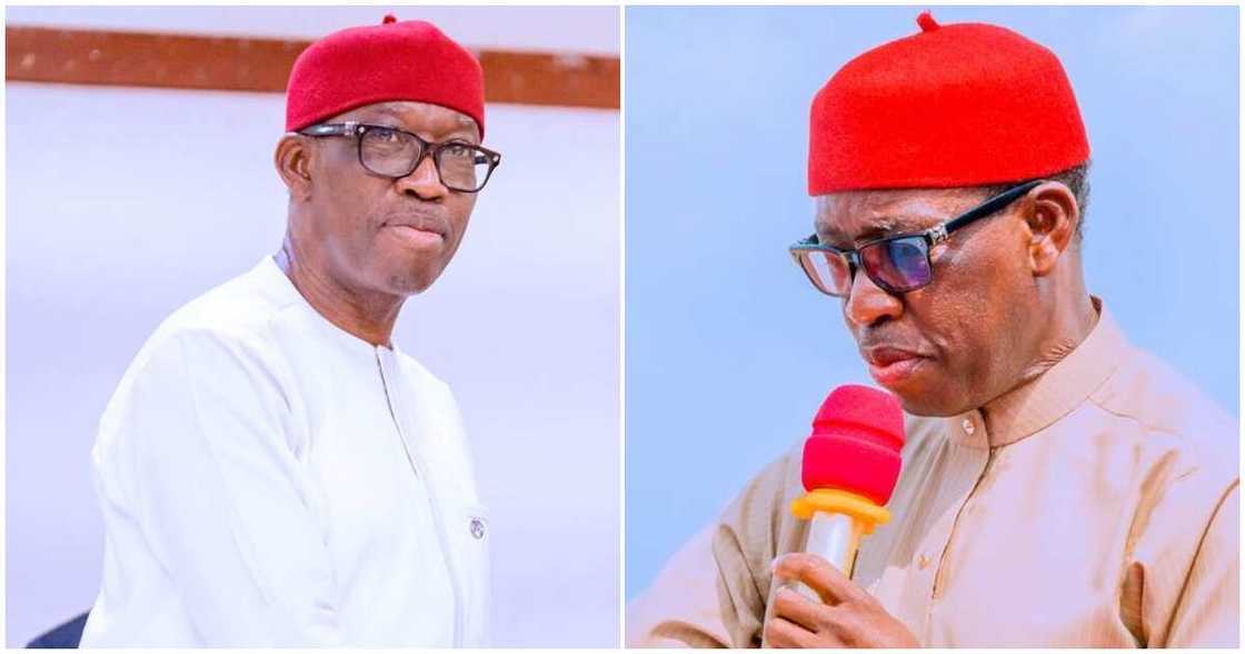 Former Governor of Delta state Ifeanyi Okowa has been arrested by the EFCC for over N1 Trillion fraud allegation Former Governor of Delta state Ifeanyi Okowa has been arrested by the EFCC for over N1 Trillion fraud allegation