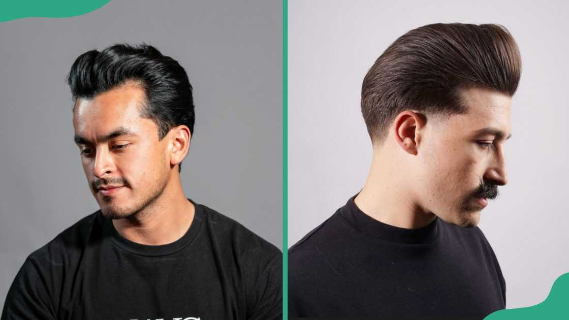 Tapered pompadour Tapered pompadour