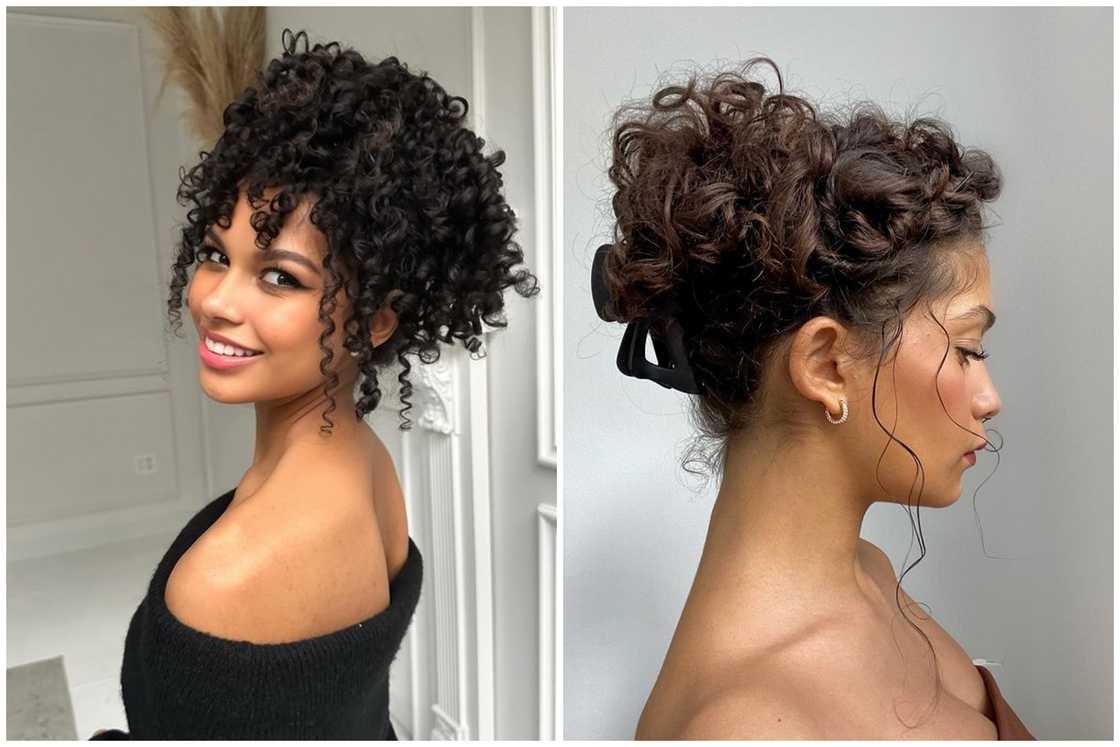 Pinned-up curls