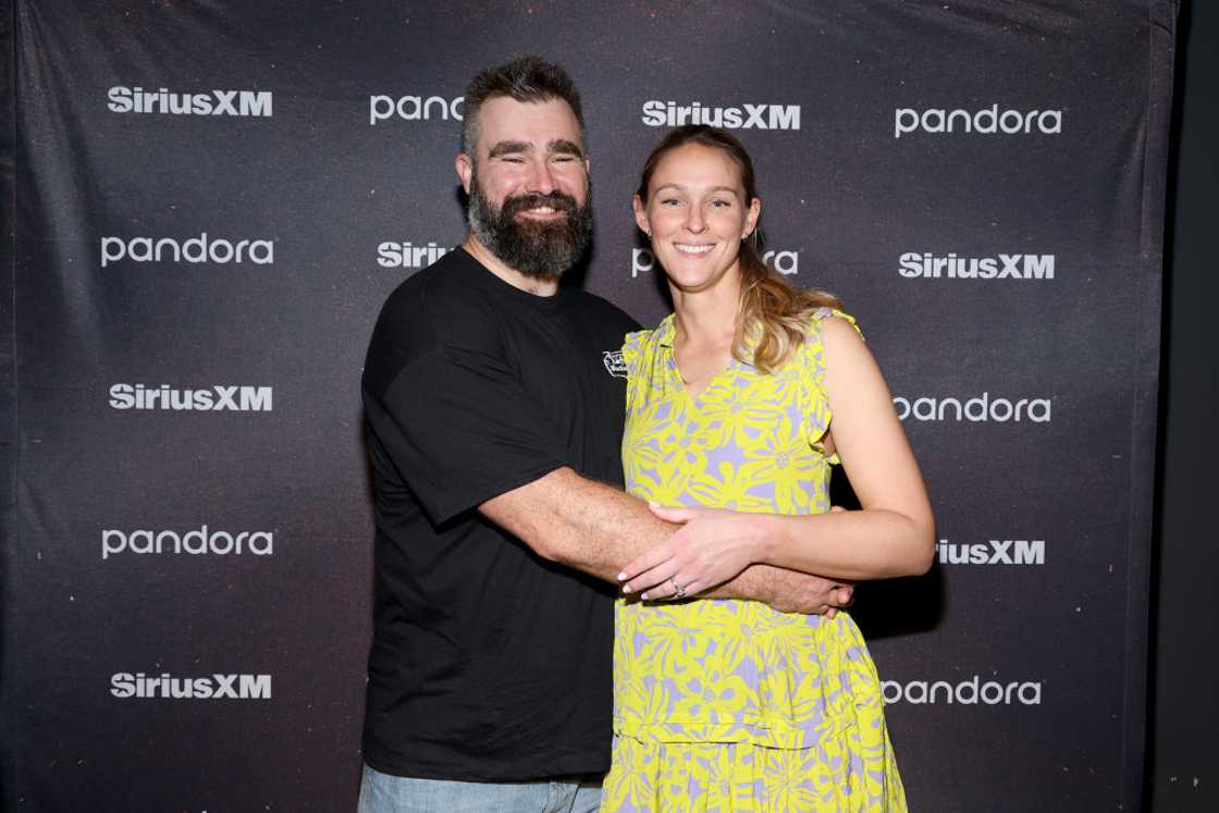 Jason Kelce and Kylie Kelce at Chris Stapleton's Performance Live From The Fillmore New Orleans Jason Kelce and Kylie Kelce at Chris Stapleton's Performance Live From The Fillmore New Orleans