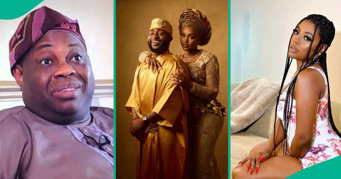 Dele Momodu congratulates Davido and Chioma.