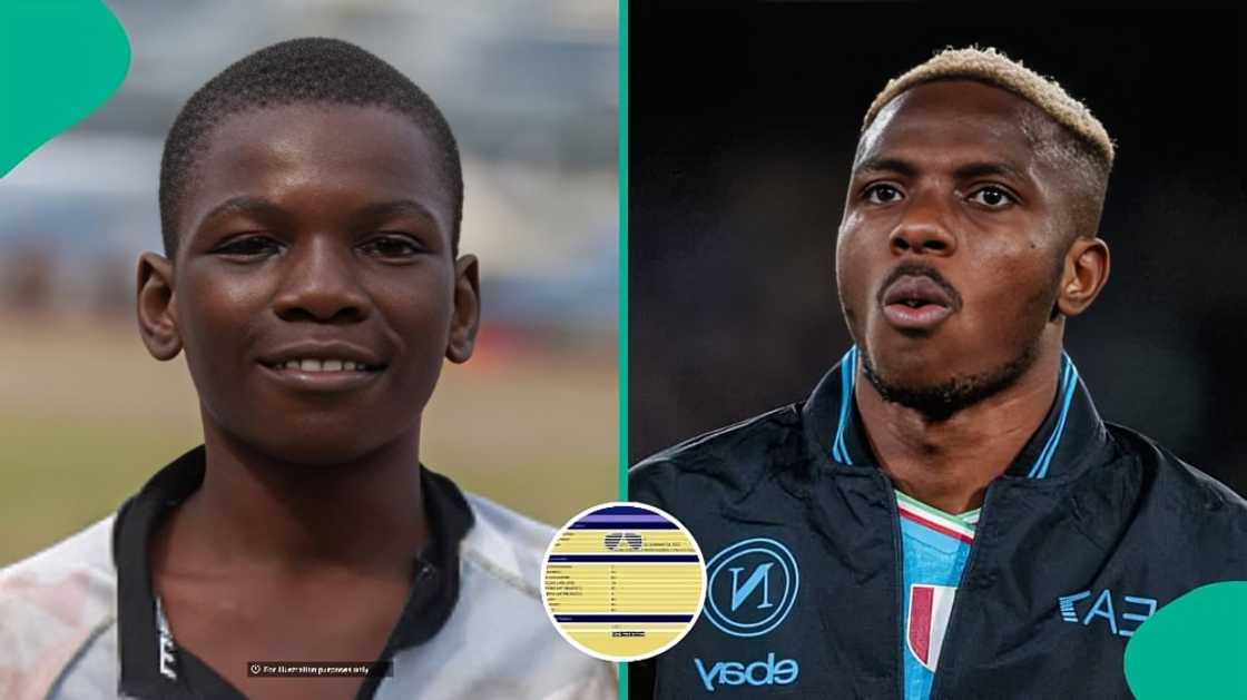Young man turns to Victor Osimhen for help after losing father, shares academic record Young man turns to Victor Osimhen for help after losing father, shares academic record
