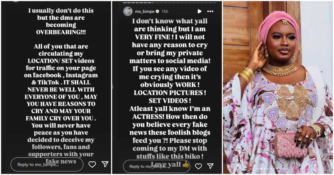 Actress Mobimpe reacts to video of her crying online Actress Mobimpe reacts to video of her crying online