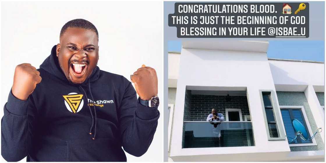 Comedian Isbae U ends 2021 on a 'hooge' note as he buys mansion in Lagos Comedian Isbae U ends 2021 on a 'hooge' note as he buys mansion in Lagos