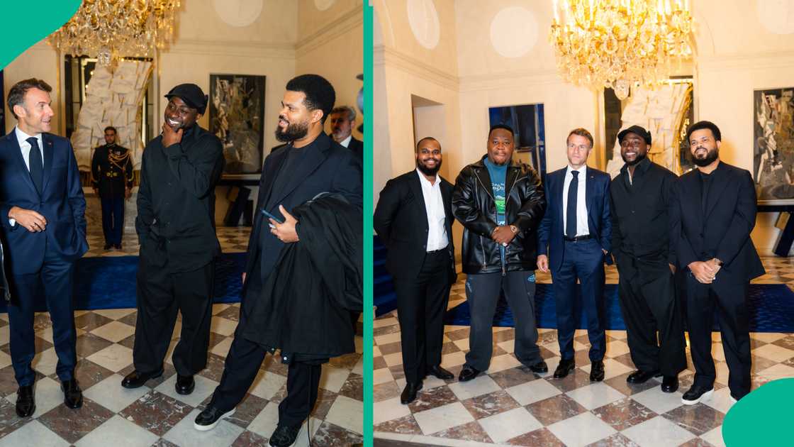 Davido meets with Emmanuel Macron Davido meets with Emmanuel Macron