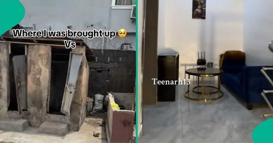 Lady who grew up in local compound shows off mansion where she stays Lady who grew up in local compound shows off mansion where she stays