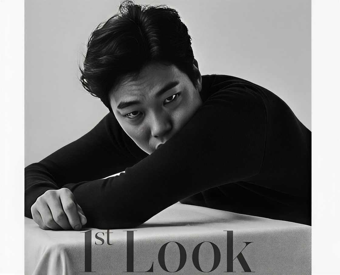 Ryu Jun-yeol poses in a photo shoot