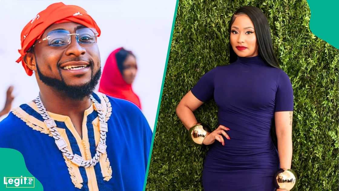Davido admits he had no idea Nicki Minaj followed him on Instagram until he sent her a DM asking her to feature on his 2020 album track Davido admits he had no idea Nicki Minaj followed him on Instagram until he sent her a DM asking her to feature on his 2020 album track