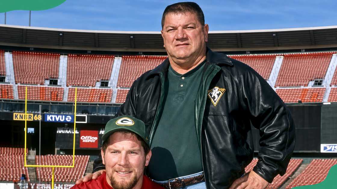 Irvin Earnest Favre at a football field