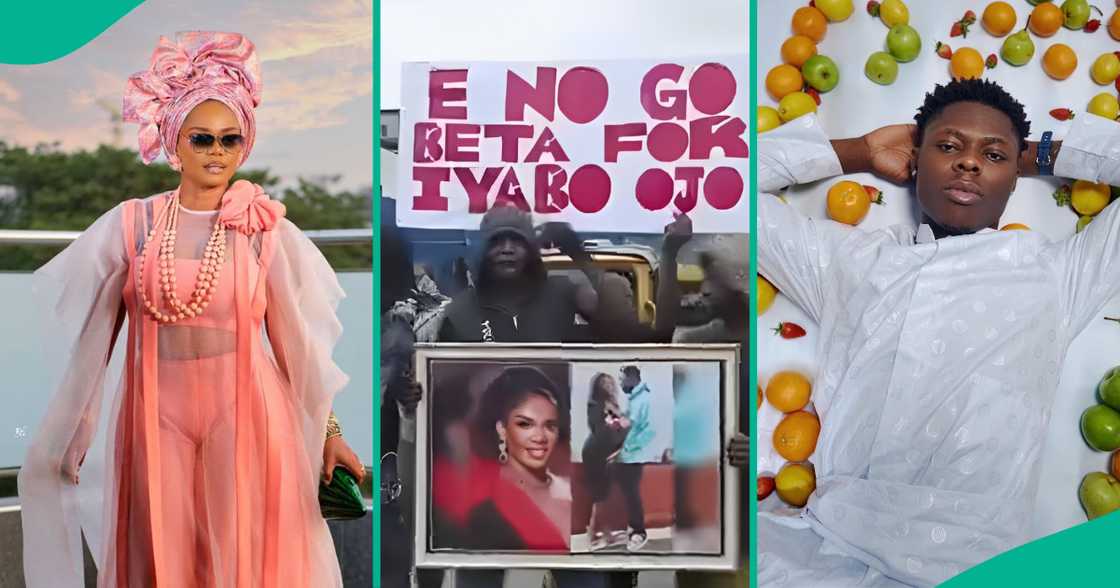 Men protests against Iyabo Ojo over Mohbad's case Men protests against Iyabo Ojo over Mohbad's case