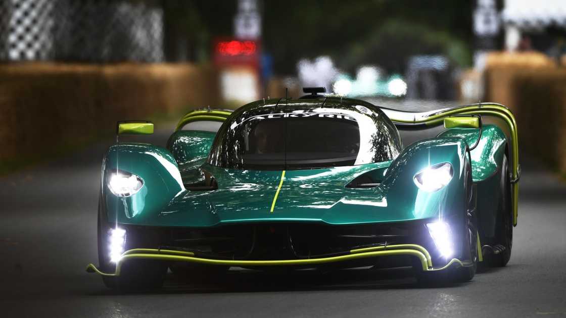 An Aston Martin Valkyrie pictured during the Goodwood Festival Of Speed at Goodwood House & Estate.