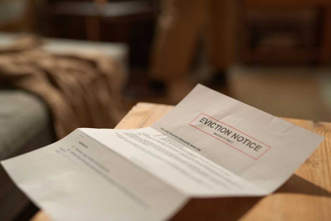 An eviction notice An eviction notice