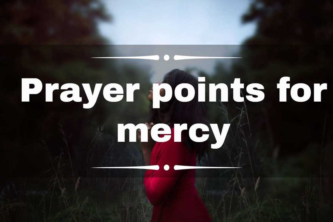 prayer points for mercy with bible verses