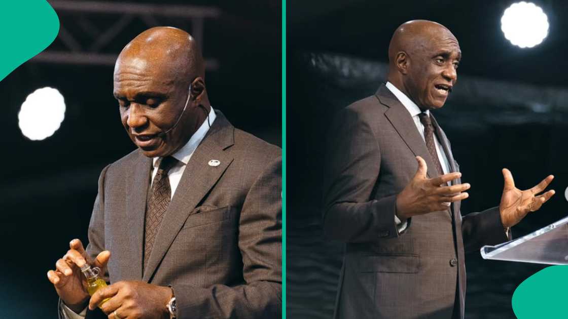 Pastor David Ibiyeomie speaks on poverty. Pastor David Ibiyeomie speaks on poverty.