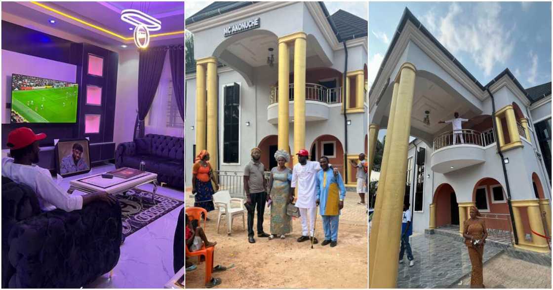 Video as man gifts his parents 9-bedroom house in his hometown after making money in UK Video as man gifts his parents 9-bedroom house in his hometown after making money in UK