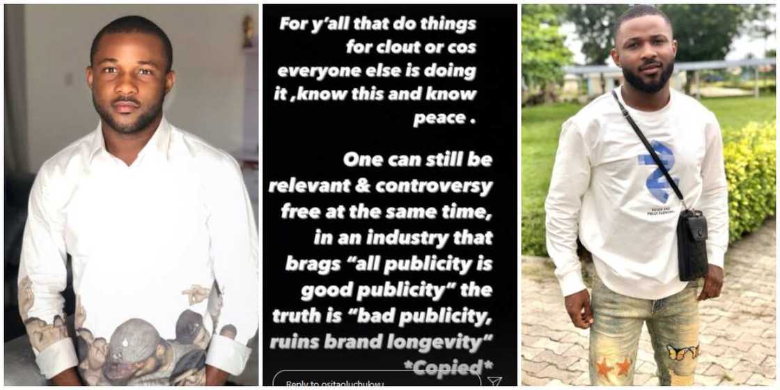 Photos of Osita Oluchukwu and a screenshot of his post. Photos of Osita Oluchukwu and a screenshot of his post.