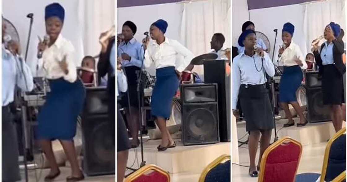 Chorister whines waist, church Chorister whines waist, church