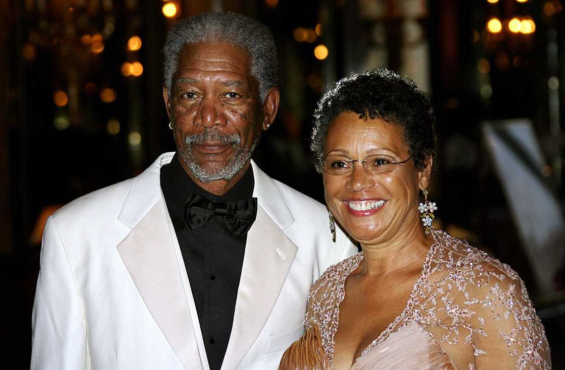 Morgan Freeman and Myrna Colley-Lee at the Hotel de Paris