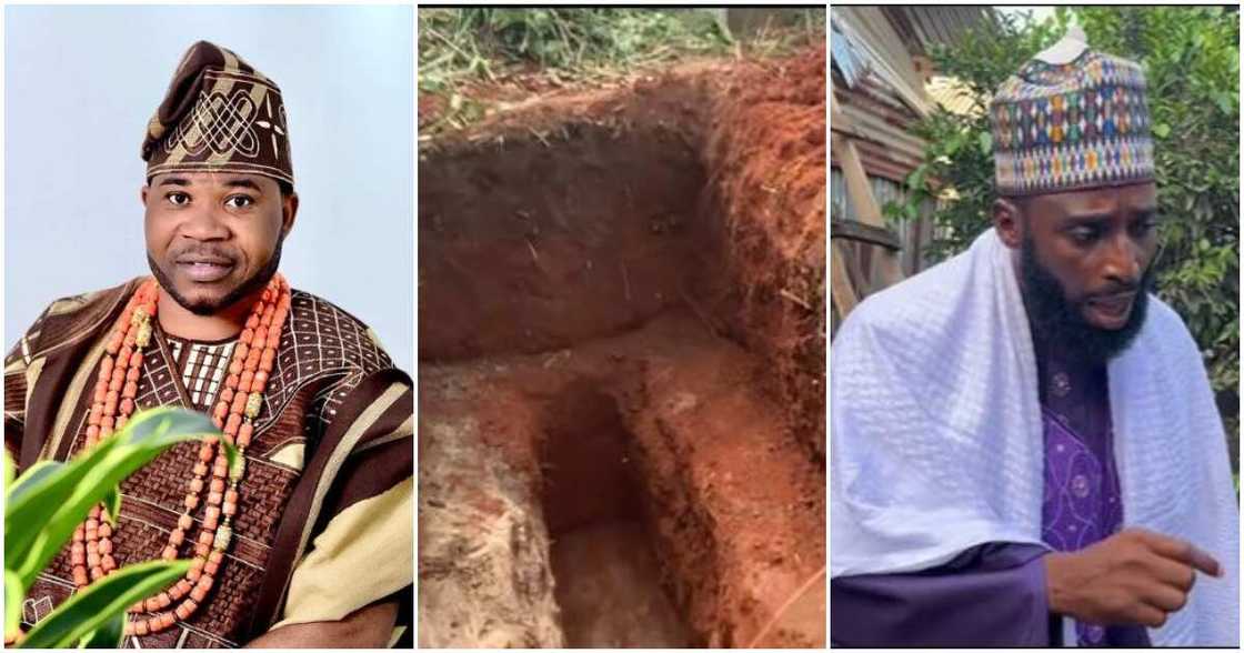 Photos of Murphy Afolabi, burial ground and Alfa