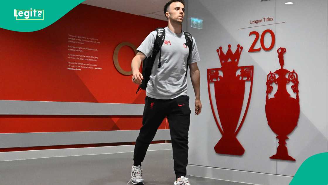 Diogo Jota, Liverpool, Arsenal, Anfield, England, Premier League. Diogo Jota, Liverpool, Arsenal, Anfield, England, Premier League.