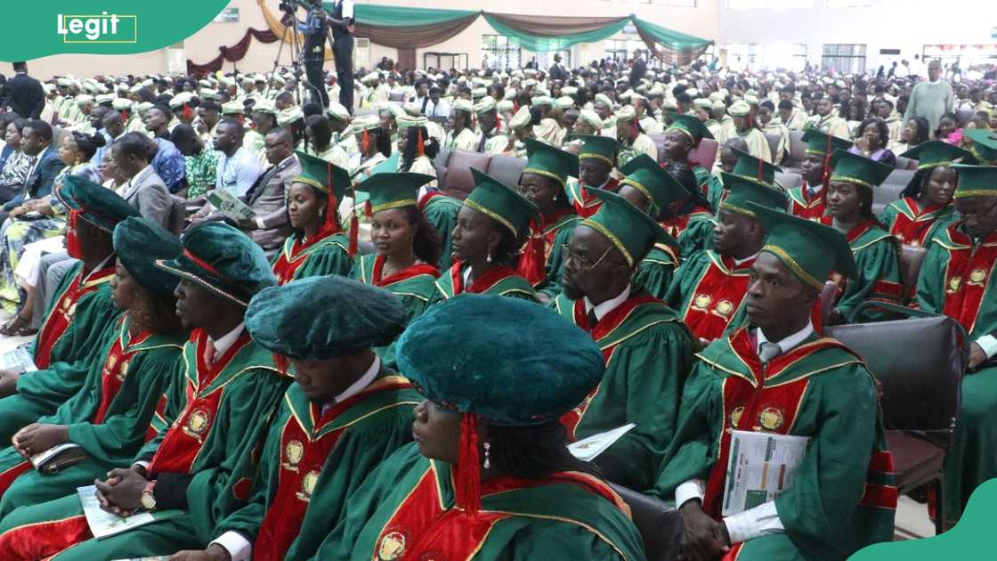 A graduation ceremony at Landmark University