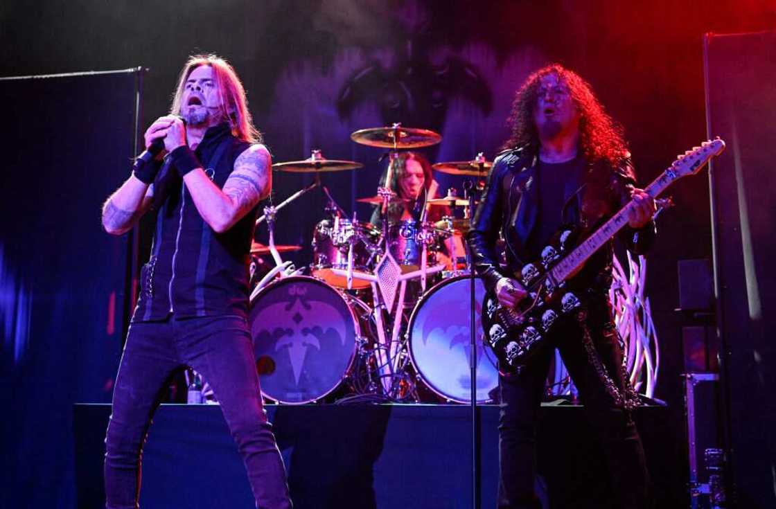 Singer Todd La Torre and Guitarist Michael Wilton of Queensryche perform at Fox Theater Singer Todd La Torre and Guitarist Michael Wilton of Queensryche perform at Fox Theater