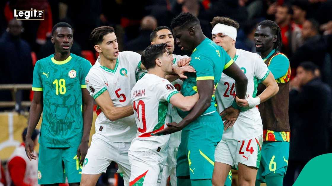 Brahim Diaz, Abdoulaye Seck, 2025 Africa Cup of Nations, Senegal, Morocco, Rabat.