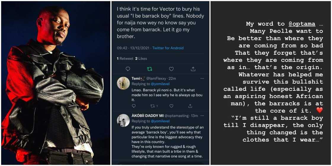 Rapper Vector lampoons troll who accused him of 'milking' the barracks Rapper Vector lampoons troll who accused him of 'milking' the barracks