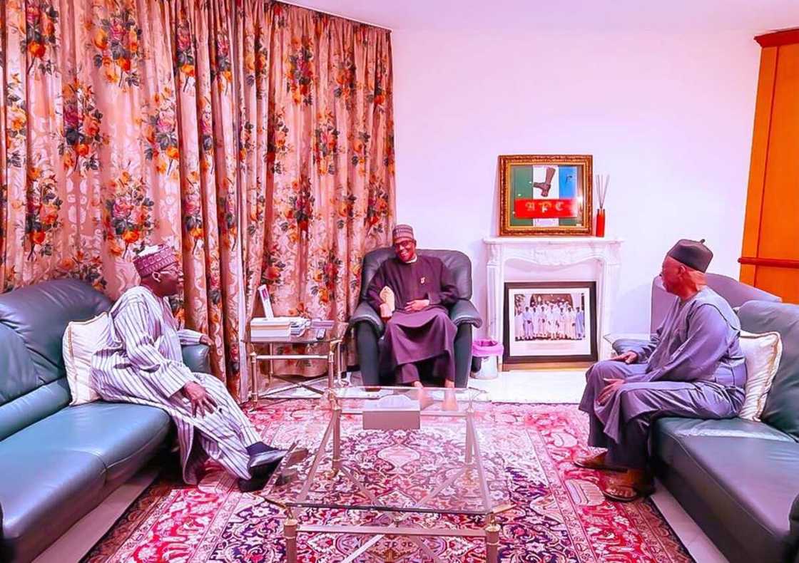 Tinubu, Adamu da Buhari Tinubu, Adamu da Buhari