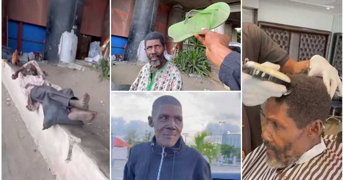 Homeless man transformation, 20 years Homeless man transformation, 20 years