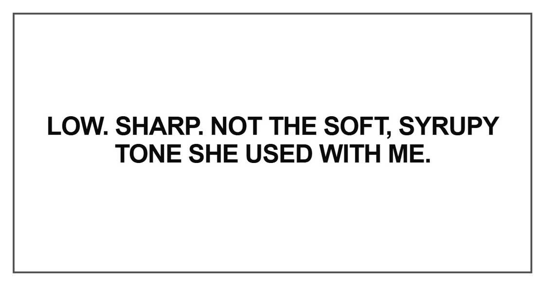Low. Sharp. Not the soft