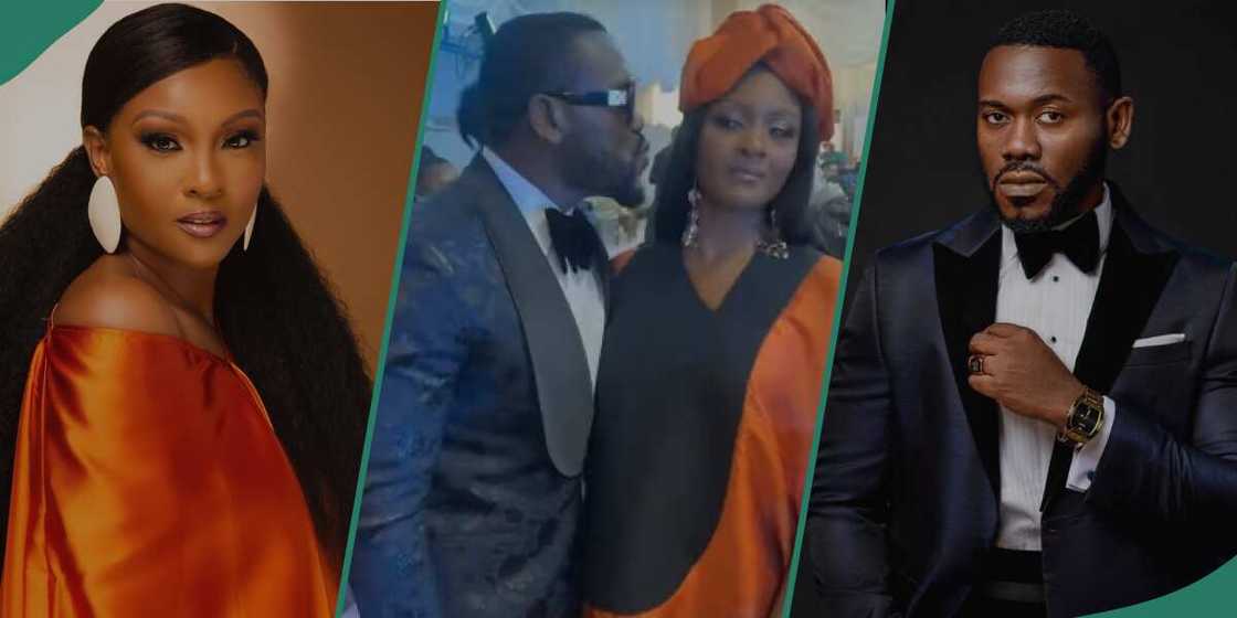 Osas Ighodaro at Kunle Remi's wedding